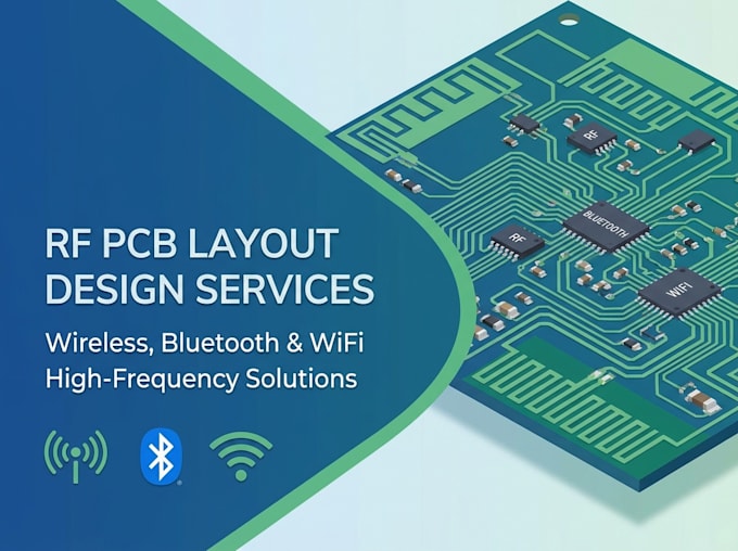 create rf pcb layouts for wireless, bluetooth and wifi devices