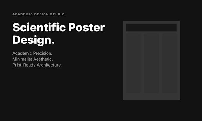 design a premium scientific or academic conference poster