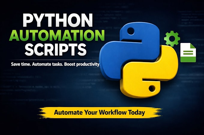 write you an automation script with python