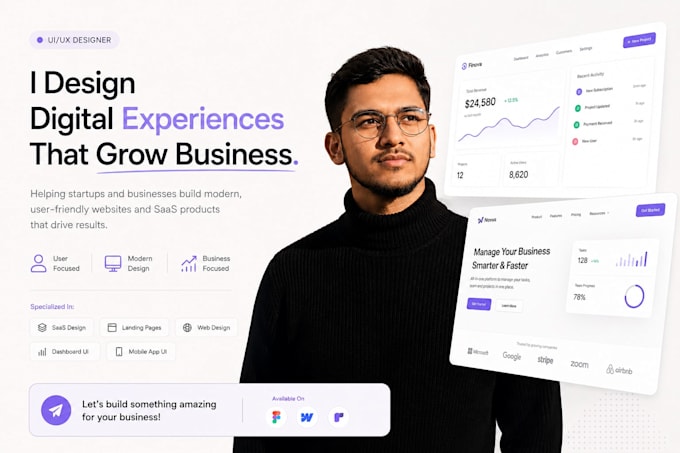 webflow ready UI UX website design