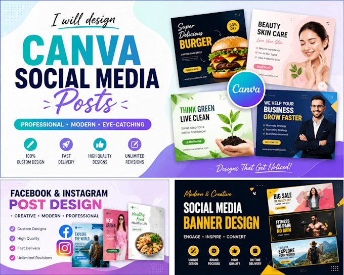 design professional social media posts using canva