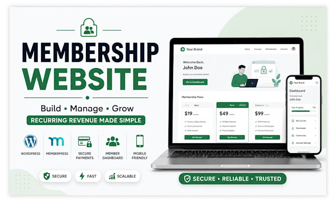 build your wordpress membership website with memberpress, paid memberships pro