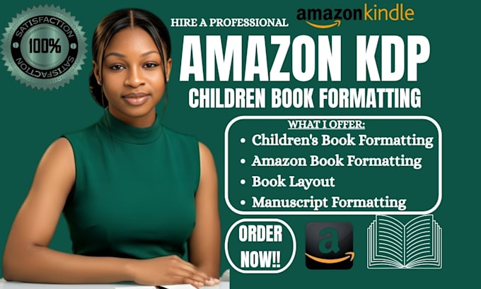 format, edit, and upload your children book for amazon