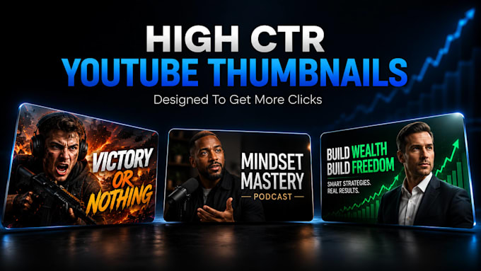 design youtube thumbnail high CTR video thumbnail