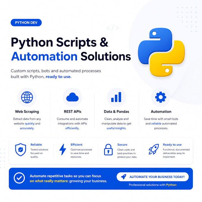 do python web scraping and automation