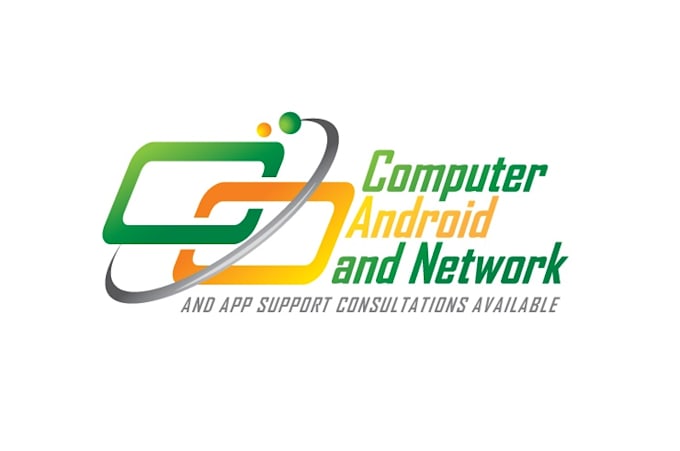 create a clean and professional computer service logo