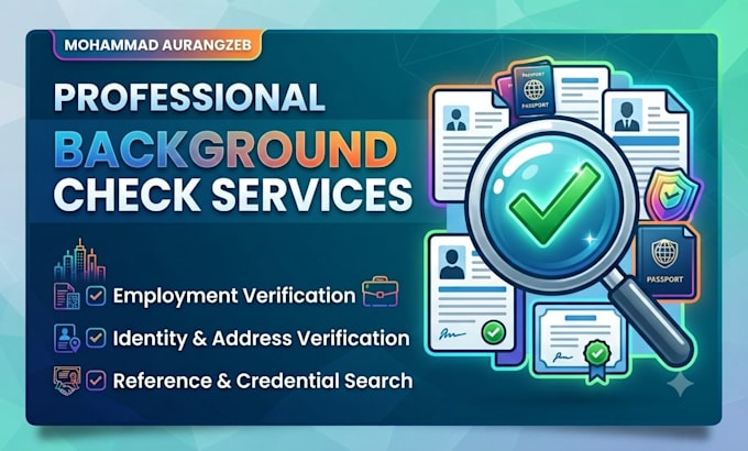 background check and osint research for you