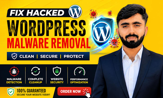 fix hacked wordpress malware removal, wordpress security, malware