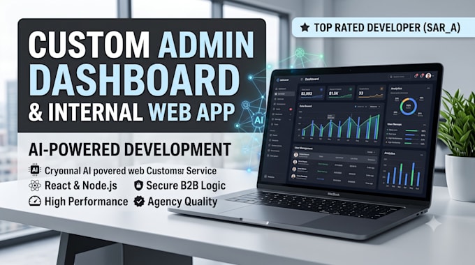 develop a custom admin dashboard and internal tool UI