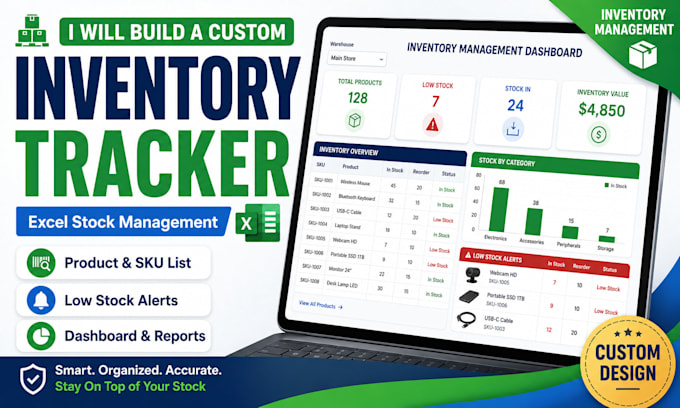 build a custom excel inventory and stock management tracker
