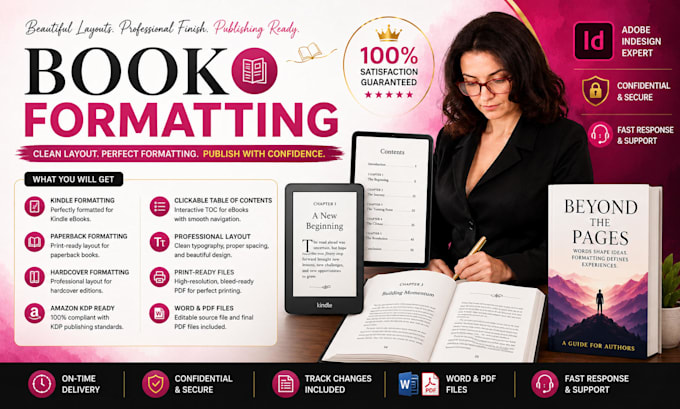 fix interior formatting errors for amazon kdp publishing