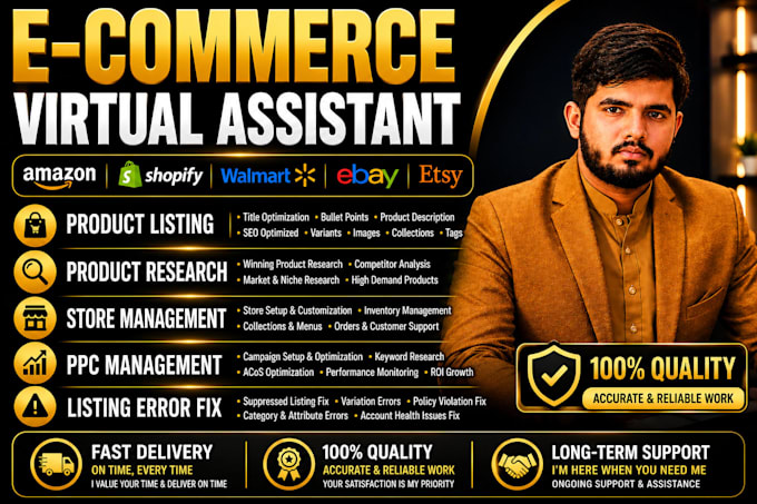 be your ecommerce virtual assistant and store manager