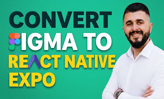 convert figma to react native expo or responsive react frontend