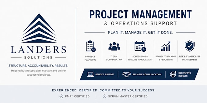 manage and coordinate your project professionally