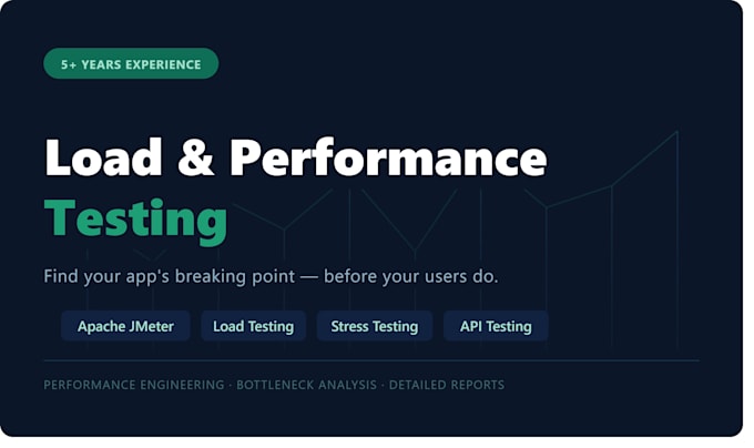 do performance and load testing of your apps using apache jmeter