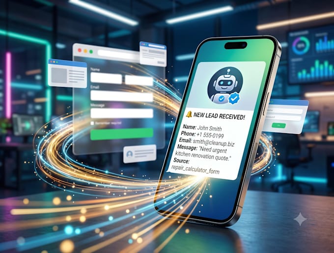 integrate telegram bot notifications into your website or form