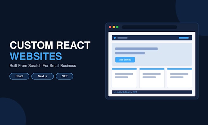 develop a custom web app with react and net