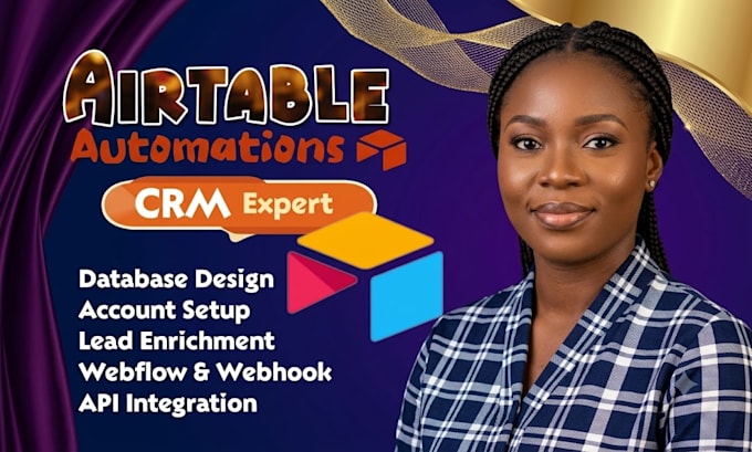 build airtable database, airtable automation, airtable CRM, ai workflow expert