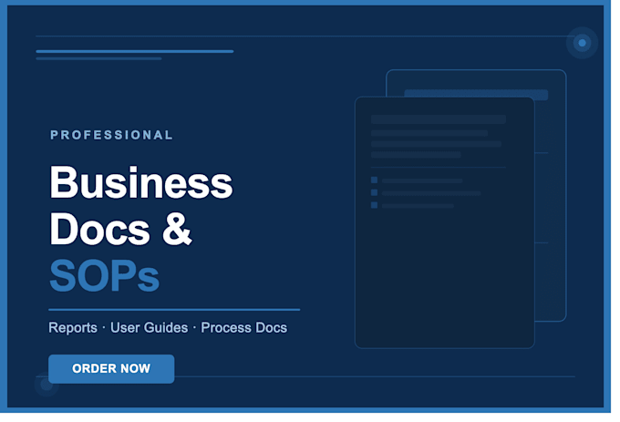 write professional technical documentation and sops