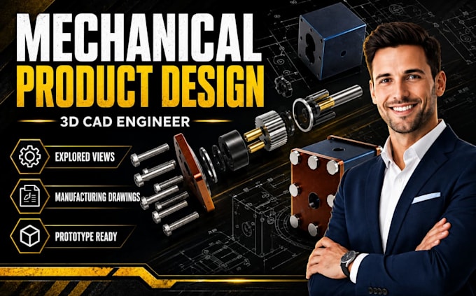 provide mechanical 3d model of product with solidworks