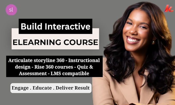 build interactive elearning course on articulate storyline 360, rise 360 courses