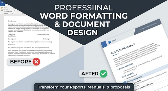 format edit and design microsoft word documents