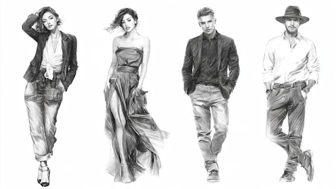 make illustrations and any drawing you ask by pencil