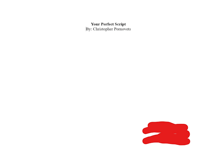 proof read and critique a play script
