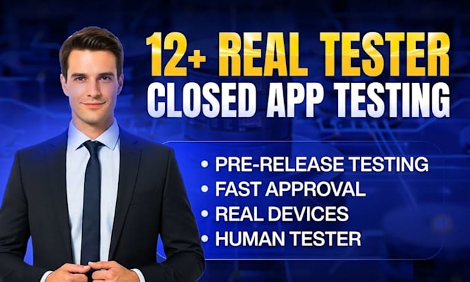 provide 12 testers for google play console testing for 12 testers, 20 testers