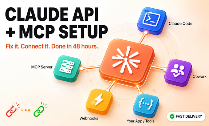 setup claude API, mcp servers cowork claude code claude chatbot webhook