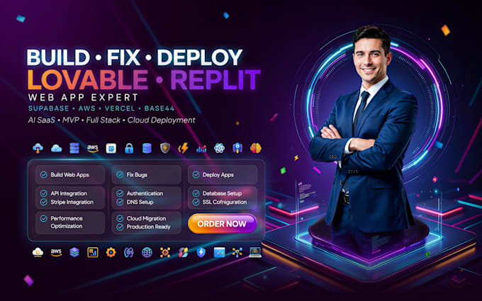 build fix lovable deploy replit web app supabase aws cloud vercel dns ssl base44