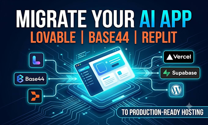 professionally migrate or deploy your lovable base44 replit app to production