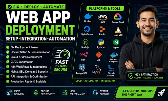 fix claude code web app deploy docker install digitalocean aws gcloud linux vps