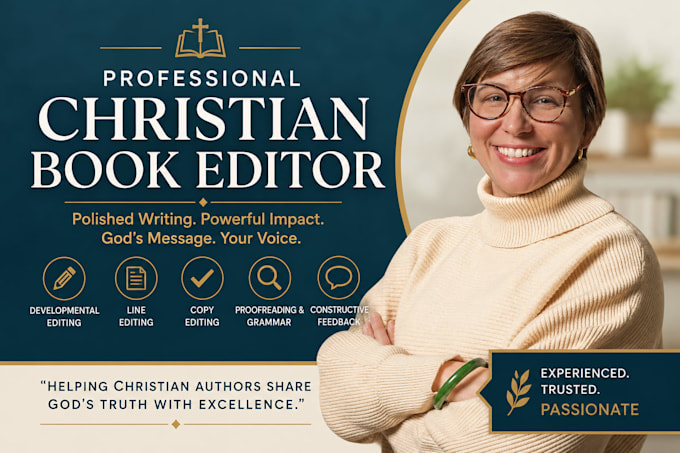 be your christian book editor and proofreader