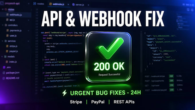 fix stripe, paypal webhook and rest API integration bugs