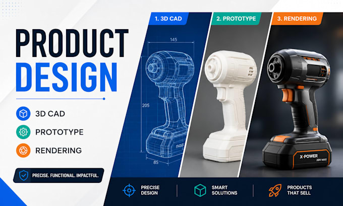3d product design, cad modeling, prototype