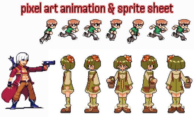 do pixel art animation pixel art character sprite sheet pixel animation