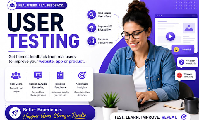 user test beta test manual test saas website app game and provide feedback