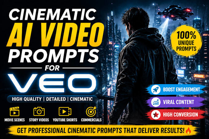 create cinematic ai video prompts for veo