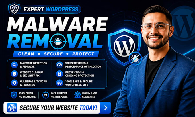 fix hacked wordpress website, remove malware and blacklist fast