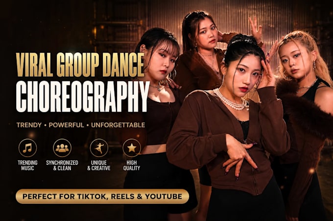 create viral group tiktok dance videos and choreography for challenges