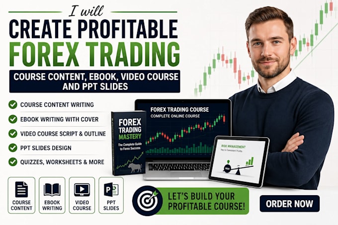 create online course content teaching videos forex trading course, ebook, ppt
