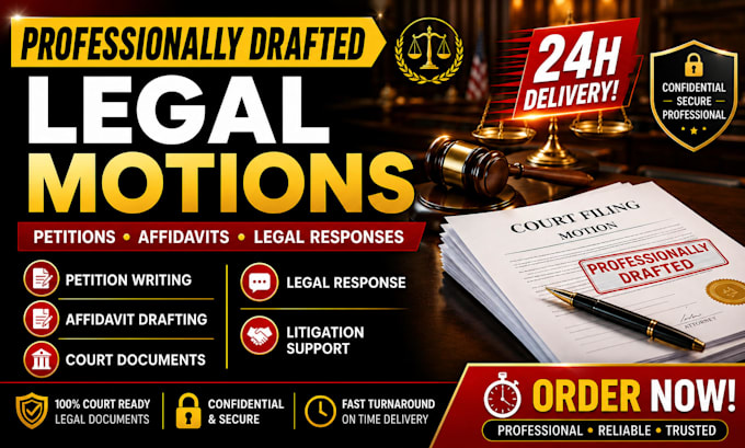 expertly draft affidavit declaration sworn statement court filing legal document