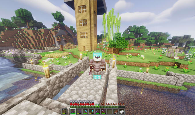 play minecraft with you, bedrock or java, pvp, survival