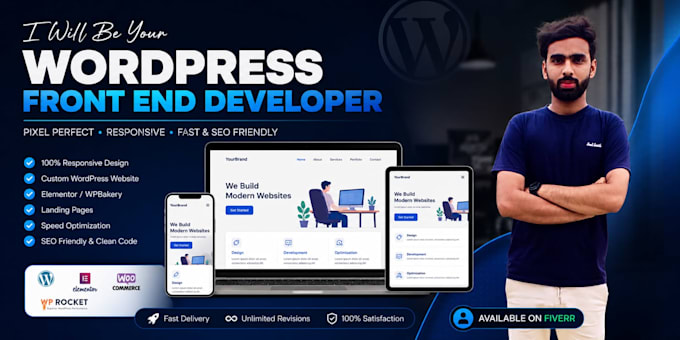 develop a responsive wordpress and PHP website