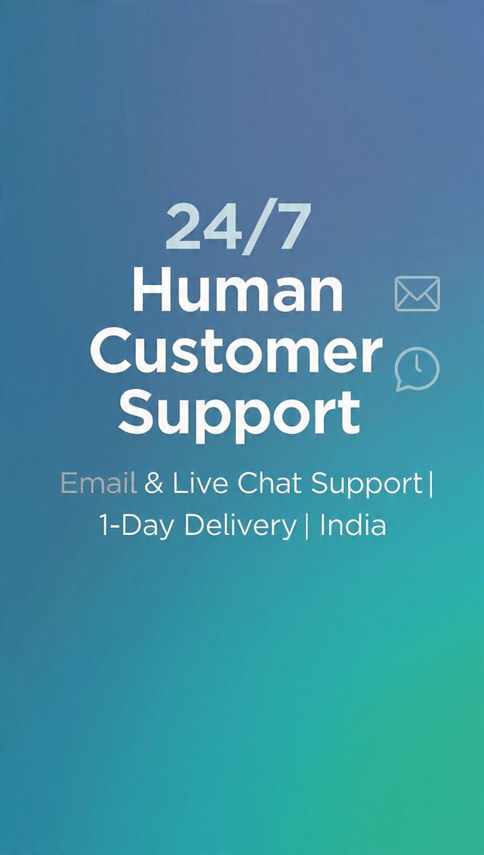 provide human customer support, email support and live chat
