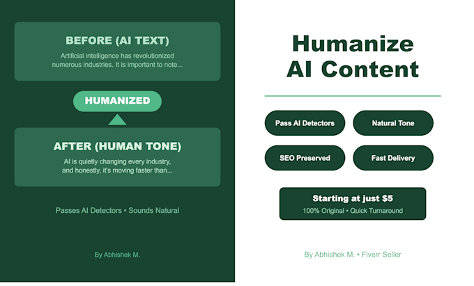humanize ai generated content to make it sound natural