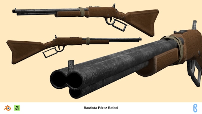 model optimized 3d props for games with clean topology