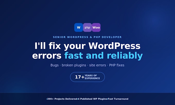 fix wordpress website errors bugs and issues fast