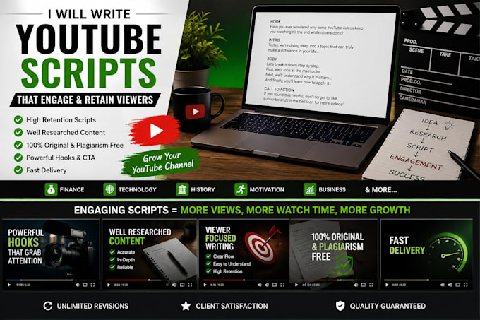 write engaging youtube scripts